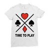 time to play Ladies Fitted T-Shirt