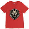 lion head V-Neck Tee