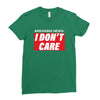 Breaking News i Don't Care Ladies Fitted T-Shirt