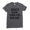 adults suck (2) Ladies Fitted T-Shirt