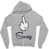 mickey fuck swag Zipper Hoodie