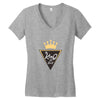 the king is back Women's V-Neck T-Shirt