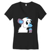 arctic fox adopt Women's V-Neck T-Shirt