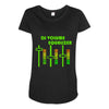 dj volume,funny Maternity Scoop Neck T-shirt