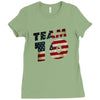 team 10 american flag Ladies Fitted T-Shirt