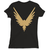 Maverick Gold Print Ladies Fitted T-Shirt
