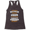 Super Cool Grandpa Of A Freaking Awesome Granddaughter Racerback Tank