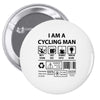 clyling man Pin-back button