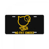 no fat chicks License Plate