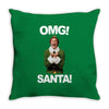 omg santa will ferrell Throw Pillow