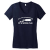 it's not a hangover it's wine flu Women's V-Neck T-Shirt