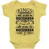 Real Kings Are Born On December 14 Baby Onesie
