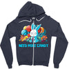 need more candy Zipper Hoodie