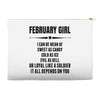 Super February Girl Accessory Pouches