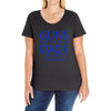 guns dont kill people dads with pretty daughters do Ladies Curvy T-Shirt