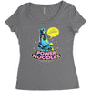 power noodles Women's Triblend Scoop T-shirt