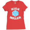 high roller 20 sided die Ladies Fitted T-Shirt
