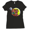 rocket raccoon Ladies Fitted T-Shirt