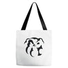 dog face Tote Bags