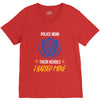 police mom  i rised mine. V-Neck Tee