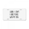 SORRY, I CAN'T. License Plate