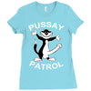 pussay patrol Ladies Fitted T-Shirt