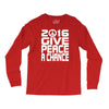 new years eve 2016 give peace a chance Long Sleeve Shirts