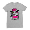 angry zombie Ladies Fitted T-Shirt