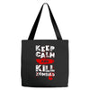 Keep Calm And Kill Zombies Tote Bags
