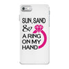 sun, sand &amp; a ring on my hand iPhone 7 Case