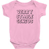 verry stable genius Baby Onesie