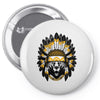 native american chief bear Pin-back button