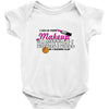 makeup to basketball Baby Onesie