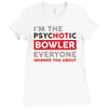 psychotic bowler Ladies Fitted T-Shirt