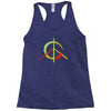 peace simbol Racerback Tank