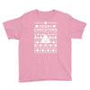 funny ugly christmas smiley emoticon Youth Tee
