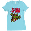 super turtle bros raph Ladies Fitted T-Shirt