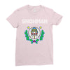 snowman christmas Ladies Fitted T-Shirt