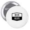 beer helps Pin-back button