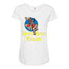hong kong phooey Maternity Scoop Neck T-shirt