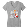 world famous fried chicken Women's V-Neck T-Shirt