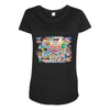 rude funny cotton dick of the world, ideal gift, birthday present Maternity Scoop Neck T-shirt