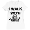 i walk with wasd Ladies Fitted T-Shirt
