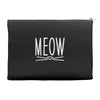 meow cute cat face Accessory Pouches