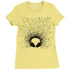 headphones Ladies Fitted T-Shirt