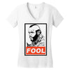 fool b.a. baracus Women's V-Neck T-Shirt