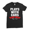 Plays With Cars Ladies Fitted T-Shirt