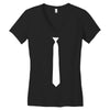 skinny white tie Women's V-Neck T-Shirt