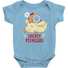chicken permission Baby Bodysuit