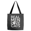 real men love cats Tote Bags